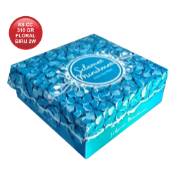 R8 CETAK COATED 310 FLORAL BIRU 2W